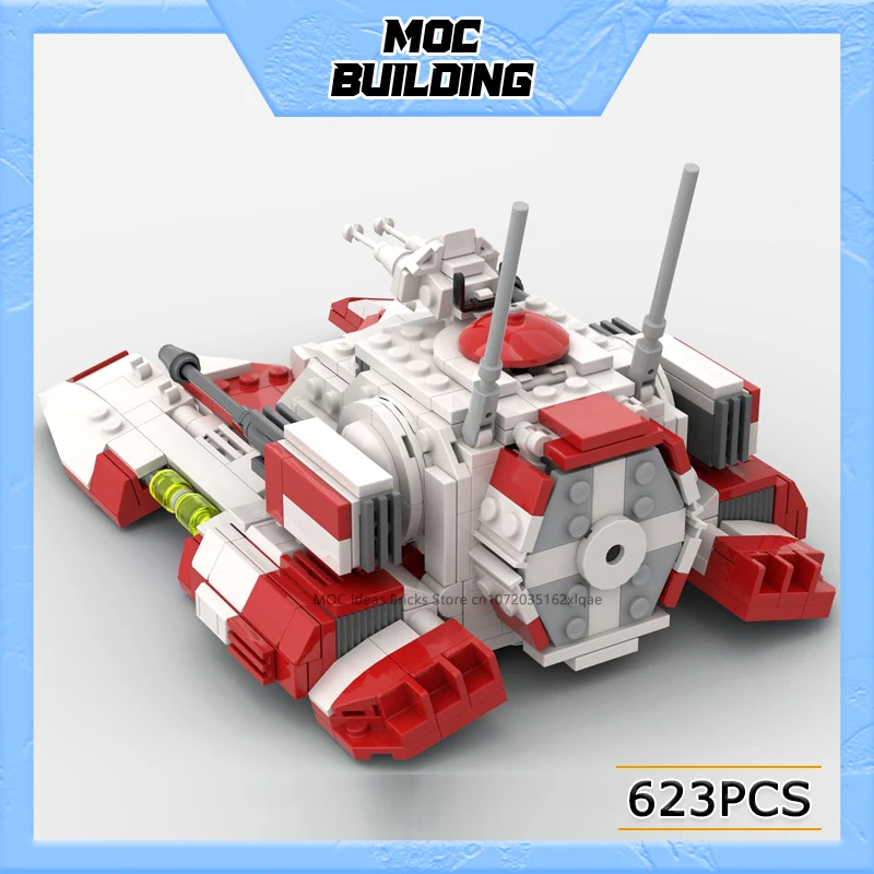 

Конструктор MOC «Танк 130» из серии «Космические фильмы», модель боевой машины, сборные кирпичики для самостоятельной сборки, коллекционные игрушки для демонстрации, креативные подарки