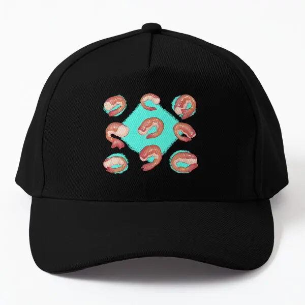 Prawn Tails  Baseball Cap Hat Solid Color Boys Hip Hop Fish Czapka Snapback Sport Sun Outdoor Women Casual Summer Spring  Black