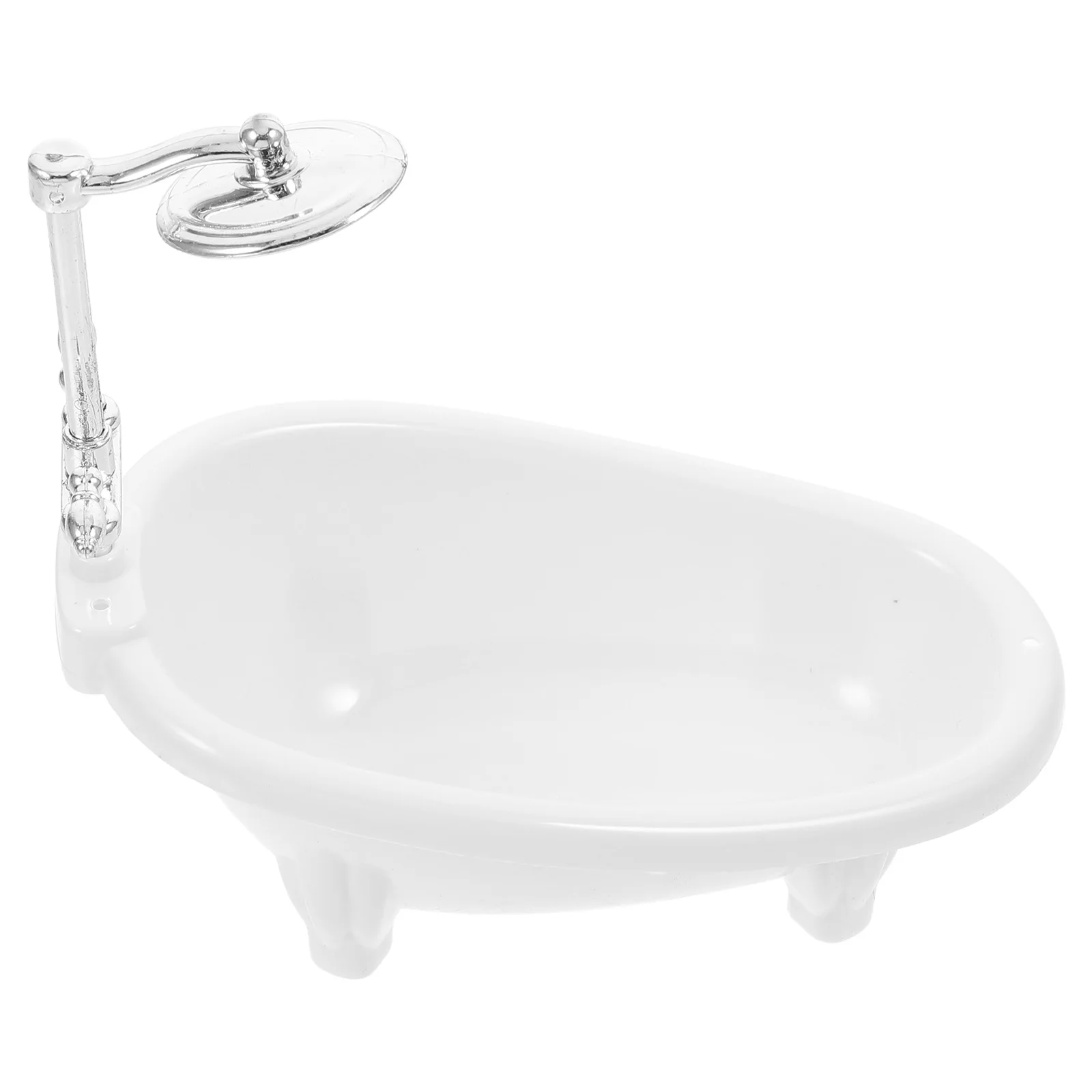 Micro vasca da bagno delicati Mini decori casa vasche da bagno in plastica bambino finta di giocare per Set di giocattoli modello in miniatura