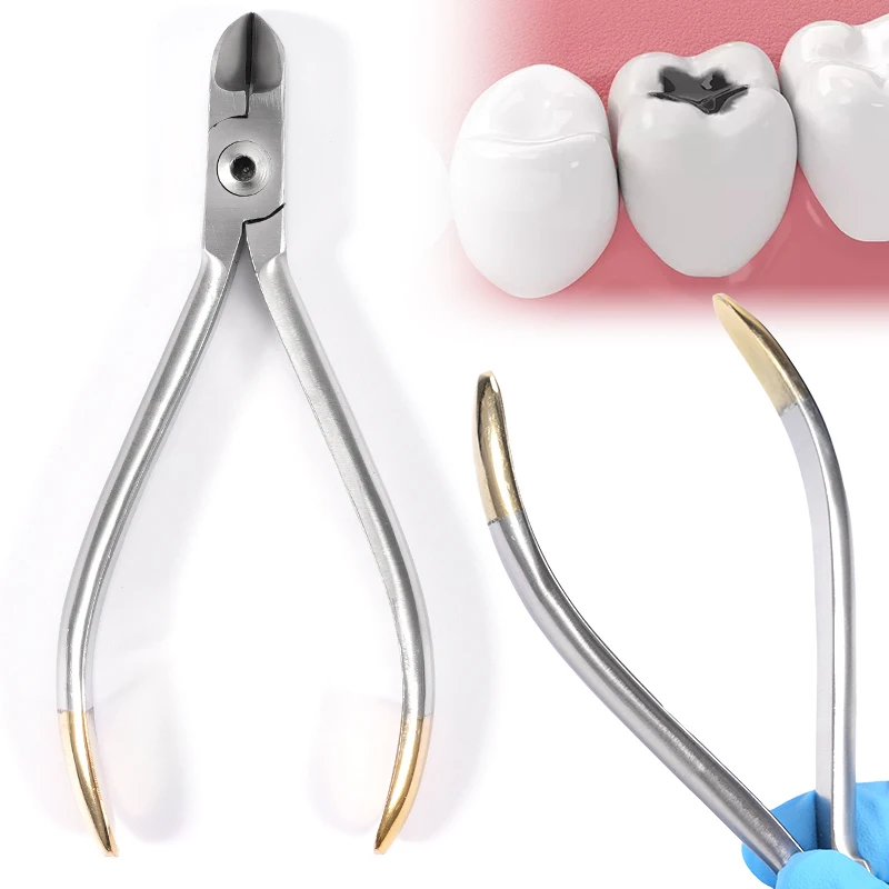 1 قطعة كماشة تقويم الأسنان ضوء صغير سلك القاطع ضمد ذو طيات ضمد القاطع أدوات طب الأسنان