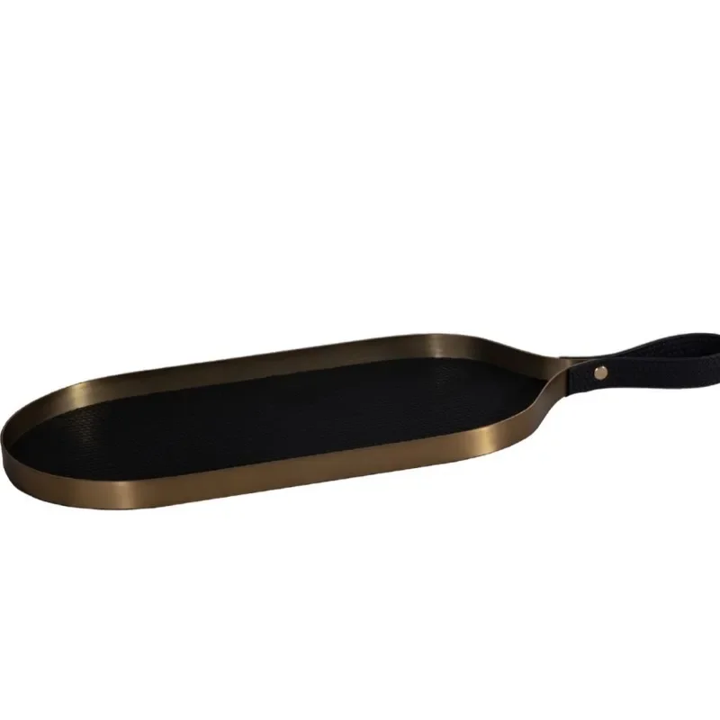 

Metal Leather Premium Jewelry Tray Tray Jewelry Ring Necklace Display Display Display Stand Shooting Ornament Tray