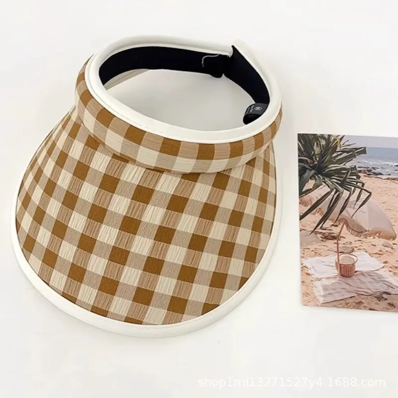 Nieuwe Dopamine Kleur Leuke Veelzijdige Lege Top Zonnebrandcrème Hoed Dames Zomer UV Bescherming Student Reizen Grote Dakrand Zonnehoed