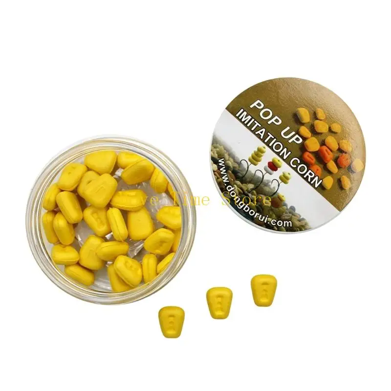 92ME 30 Count Corn Hook Set for Pond and Lake Angling, Floating Corn in Round Box for Water Tackle Days and Use