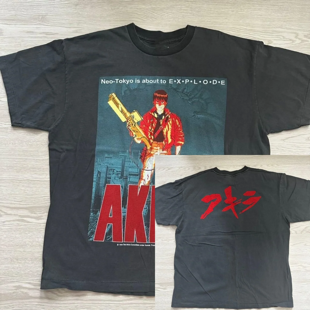 AKIRA Tetsuo Shima Nirvana Style Grafik-T-Shirt aus Baumwolle für Herren und Damen, Streetwear-T-Shirt – Detail 3