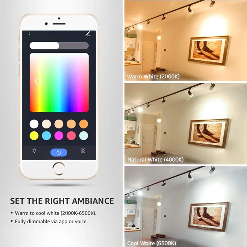 HomeKit faretti LED Smart GU10 WiFi Smart App Dimming RGBCW lampadina Siri Alexa Google SmartThings Alice HA 85-260V 5W