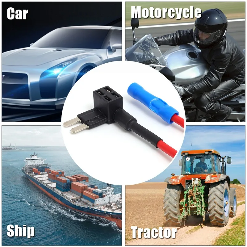 20/5 Stuks Zekering Tap Add-A-Circuit Adapter Houder Niet-destructieve Installatie Blade Zekeringkast Power splitter Voor Auto Vrachtwagen Boot