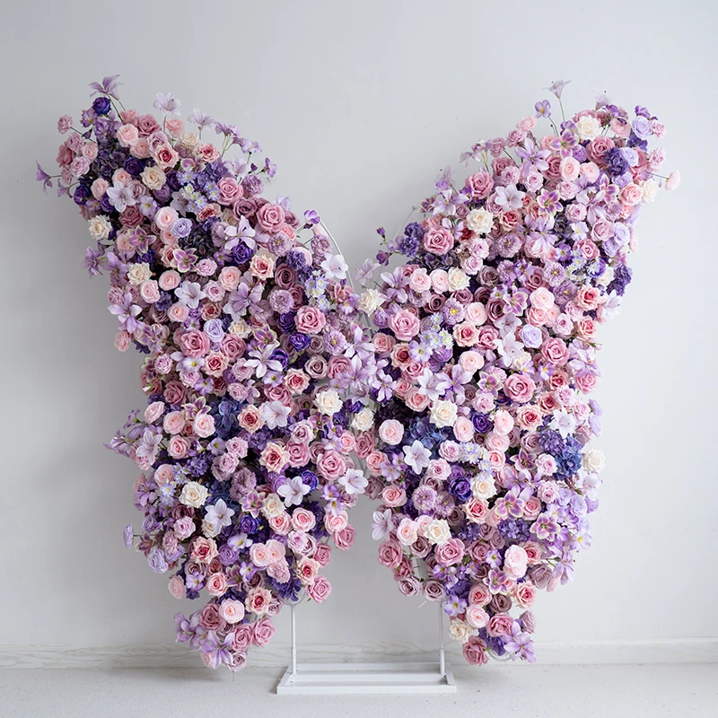 

Finished Product Simulation Floral Butterfly Arch, Birthday Party Party Arrangement, Photo Props