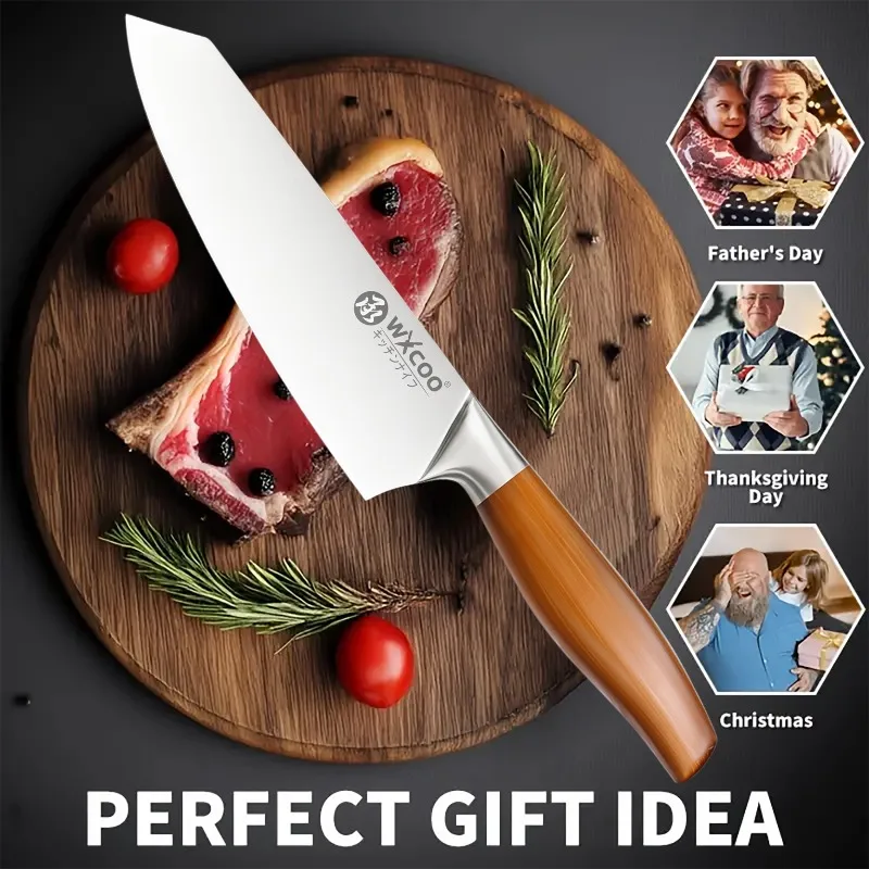 Professional Japanese Kitchen Knife Ultra-Sharp Stainless Steel Fishing Knife Meat Cleaver Slicing Salmon Sashimi Chef's Knife