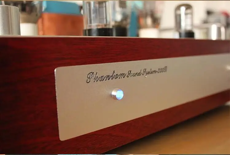 The Latest 7W*2 fever tube amplifier 300B single-ended tube tube amplifier mahogany chassis,0 Low noise layout and traces