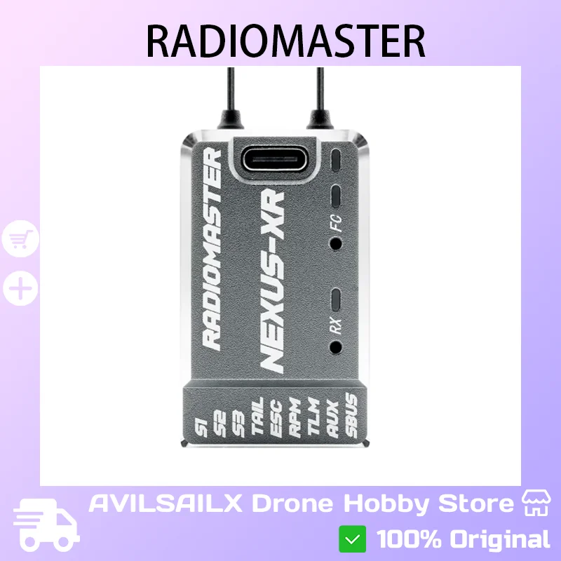 

Radiomaster Nexus XR F4 Stack w/ ELRS 2.4G RX, CNC, Blackbox | FPV Drone FC