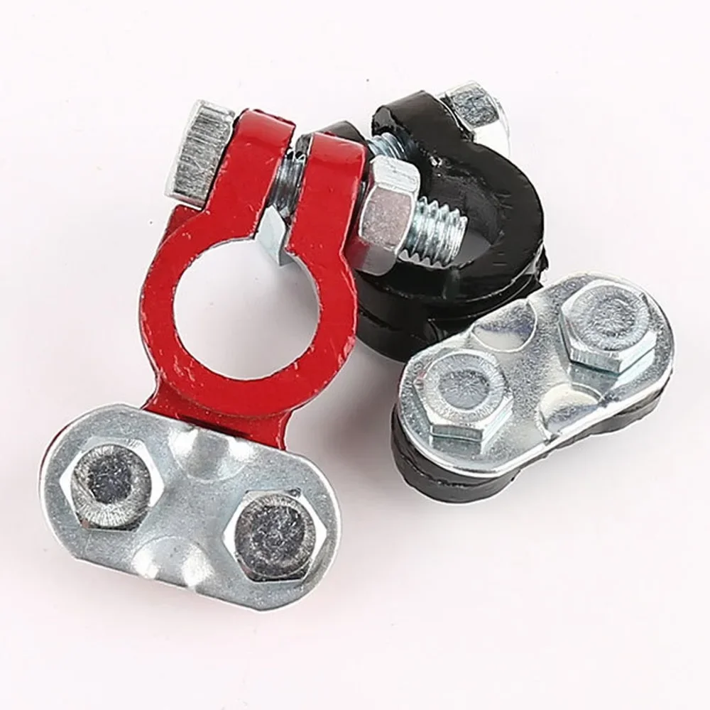 1 Pair Car Boat Truck Battery Terminal Clamp Pile Alloy Head Connector Clip Aluminum-magnesium Terminal Battery