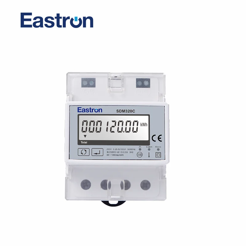 

SDM320C Single Phase Remote Control Single Phase Two Wire Din Rail Energy Meter, RS485 Modbus RTU and Pulse Output, CE approved