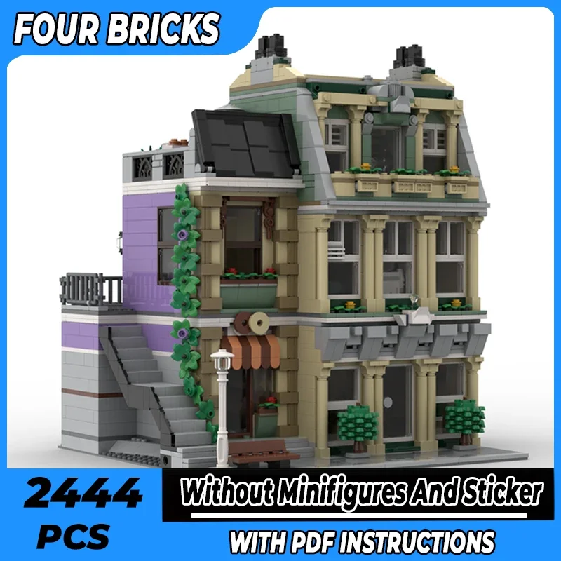 

Moc Building Bricks City Street View Модель Корона Jewel Technology Модульные блоки Подарки Игрушки для детей Наборы для самостоятельной сборки