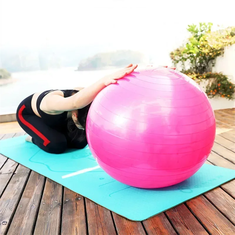 45-85cm Big Yoga Ball PVC Inflatable Yoga Exercise Ball Thickened Gym Fit Ball Exercise Home Fitness Pilates Sport Balance Ball