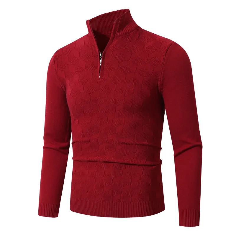 

Men's Casual Thiened Sweater Versatile Comfortable Base Layer Warmth ential Autumn Winter Knittedwear Polyester Fiber