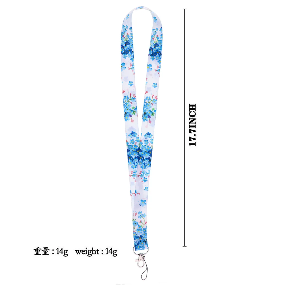 Flower Series Neck Strap Lanyards Keychain Badge Holder ID Credit Card Pass Hang Rope Lanyard for Keys Accessories