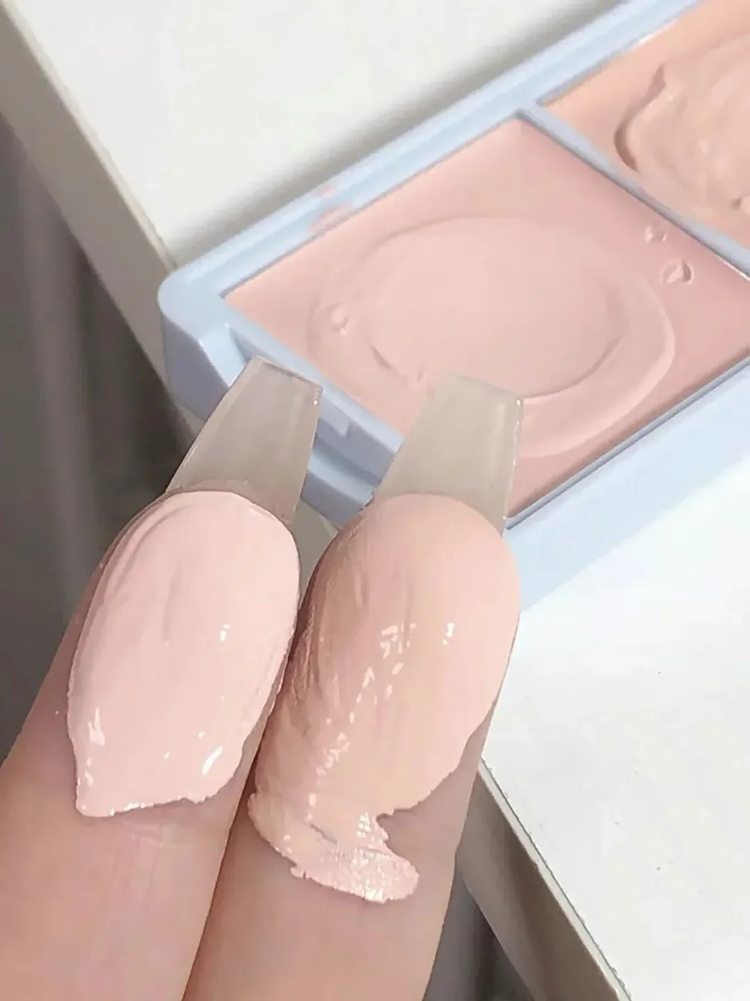 Tweekleurig verhelderend crème Roze markeerstiftpalet Natuurlijke Blush Hydraterende Matte Rouge Beauty Make-upset