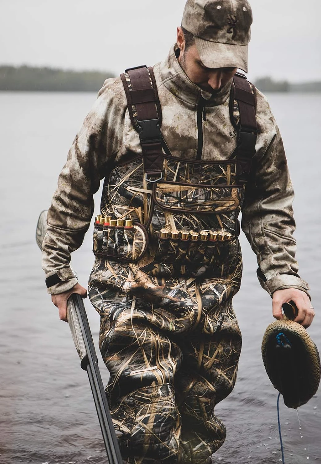 Chest Waders Neoprene Duck Hunting Waders for Men with 600G Insulated Boot Waterproof Camo Bootfoot Fishing Waders