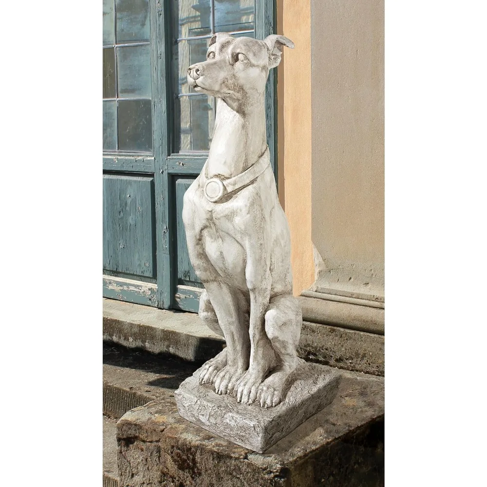 Home decoration, Whibbit, Greyhound, Sentinel, Garden Statue, Ancient Stone