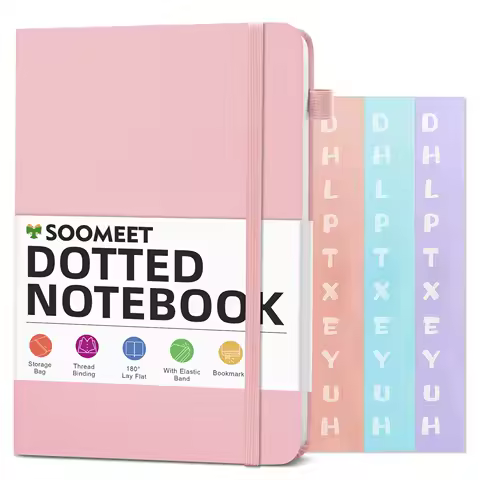 A6 Dot Grid NoteBook School Supplies Portable Diary Fashion Office Supplies Coil Book Children Holiday Gift Dot Grid Inside