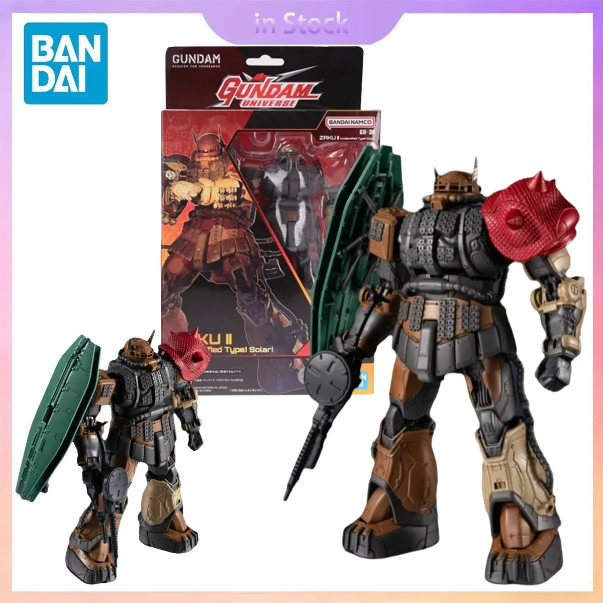 

Original Bandai Genuine In Stock GU Zaku II Unidentifled Type Solari GUNDAM UNIVERSE Anime Collection Action Figure Model Kits