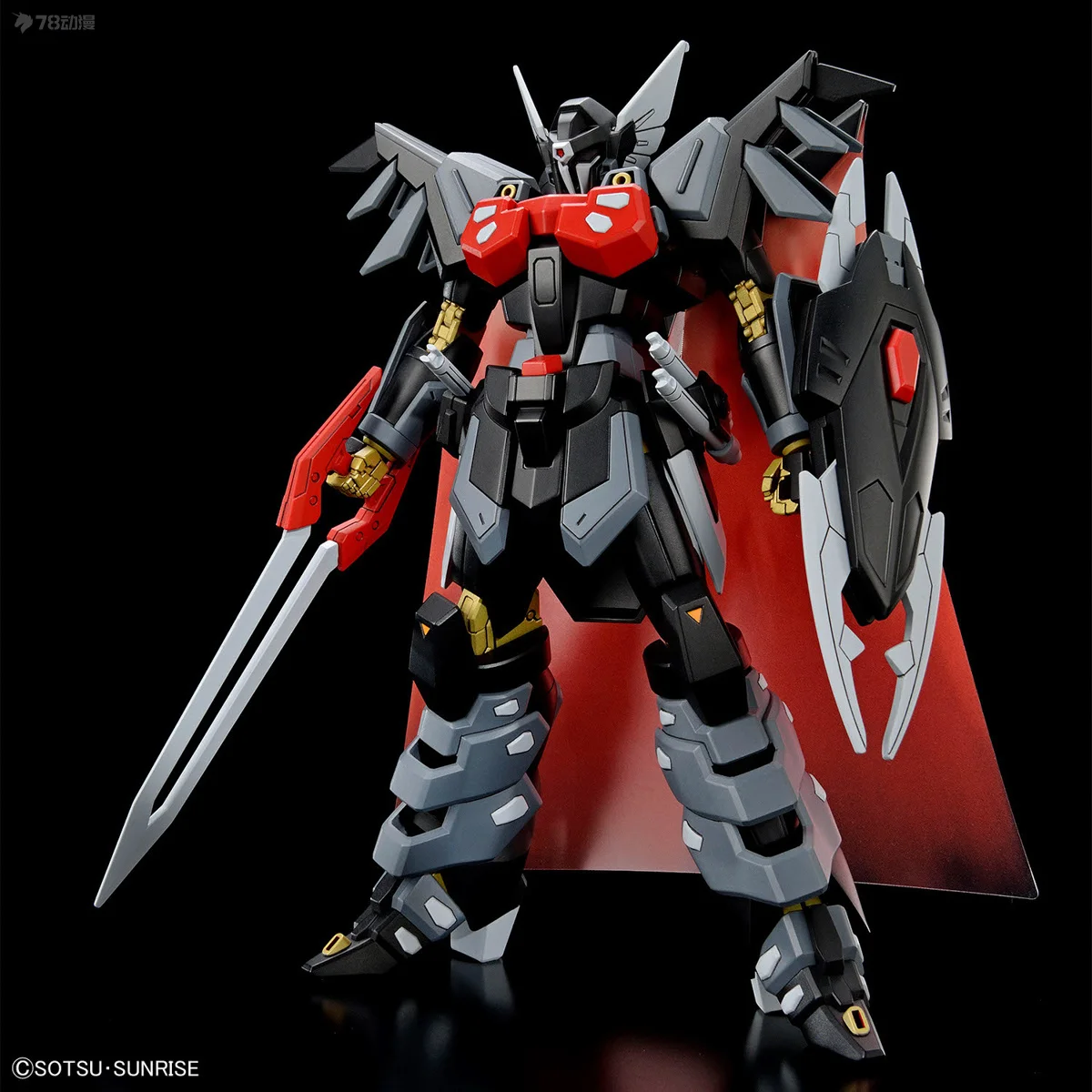 In Stock Genuine Bandai Original HGUC NORMAL EDITION H245 BLACK KNIGHT SQUAD DOOM/SHIVA   Anime Action Figure  Assembly Toys for