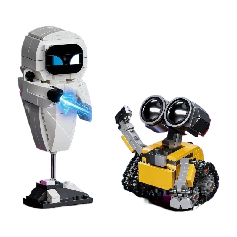 Hot Mini Eva Robot Wall-E Building Block Kit MOC Idea Technical Classic Movie Model Building Block Assembly Xmas Toy Gift