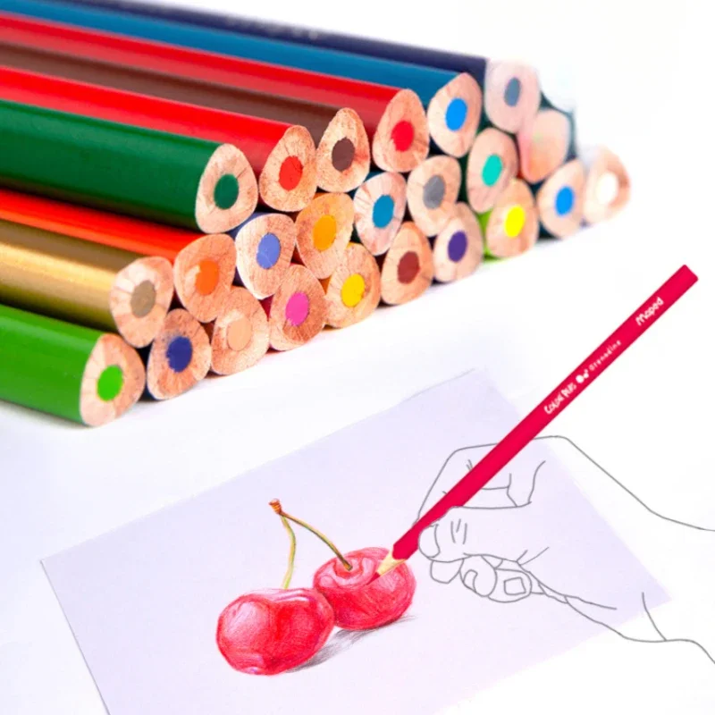 12/24/36/48 Colors Oil-based Colored Pencils Students Art Drawing Supplies Coloured Drawing Graffiti/Hand-Ledger Decorations Pen