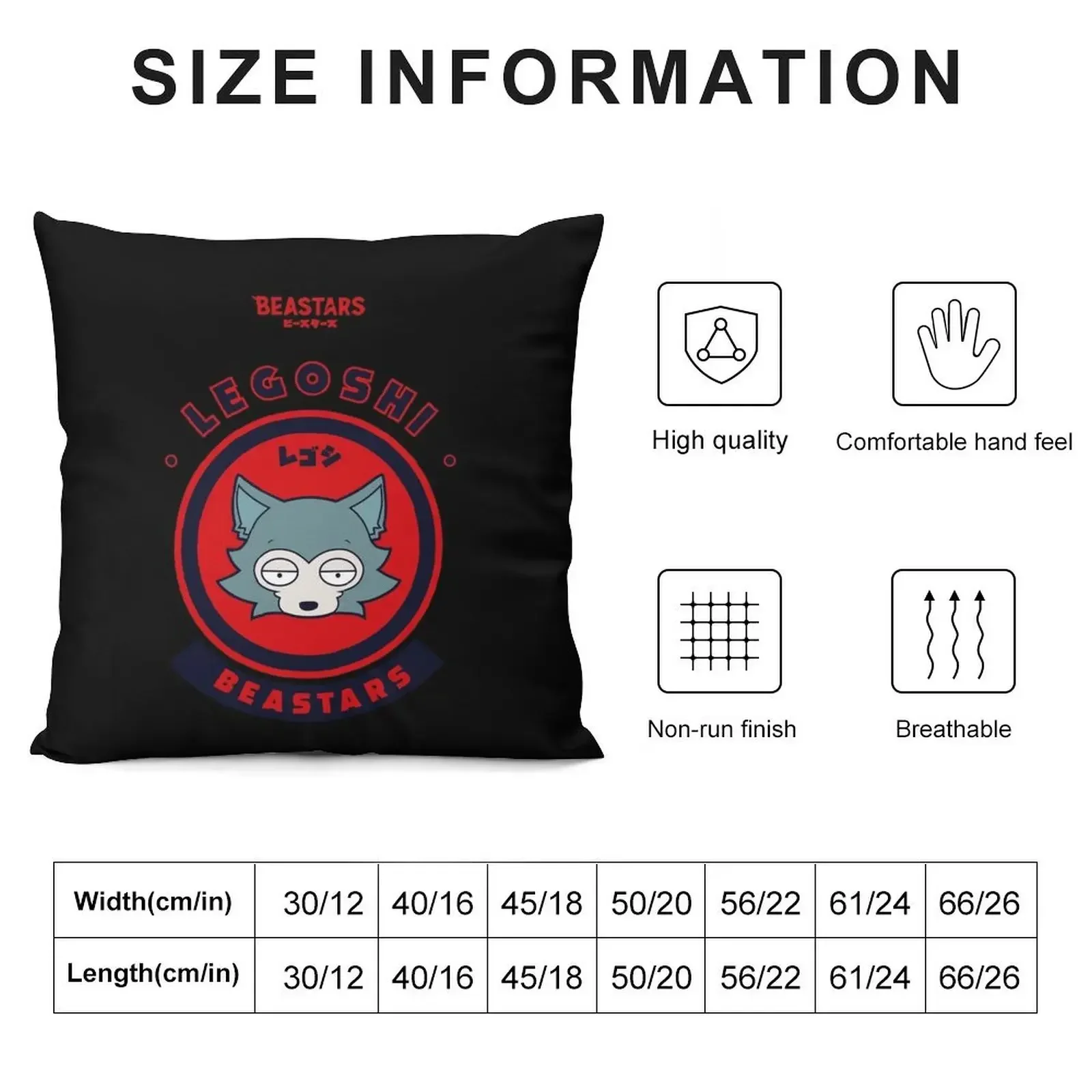 BEASTARS: LEGOSHI CHIBI Throw Pillow Cushions For Sofa ornamental pillows for living room luxury sofa pillows pillow