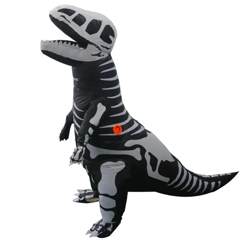 Nuovo Costume da dinosauro gonfiabile T-Rex scheletro adulti bambini Dino Suit Carnival Cosplay Party Fancy Dress compleanno Blow Up Outfits