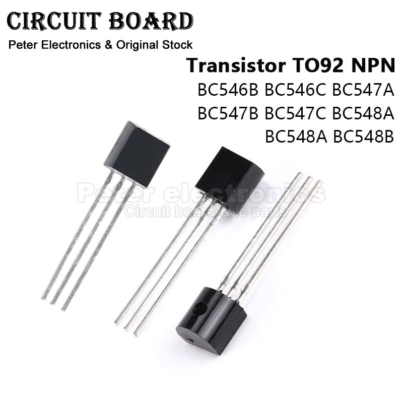 (10pcs) BC546A Transistor TO92 NPN BC546B BC546C BC547A BC547B BC547C BC548A BC548A BC548B