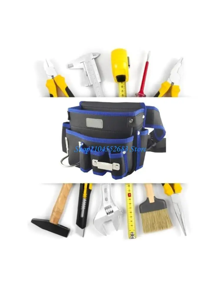

Y6GD Sturdy Cloth Bag with Adjustable Belt Tool Storage Apron for Carpenters
