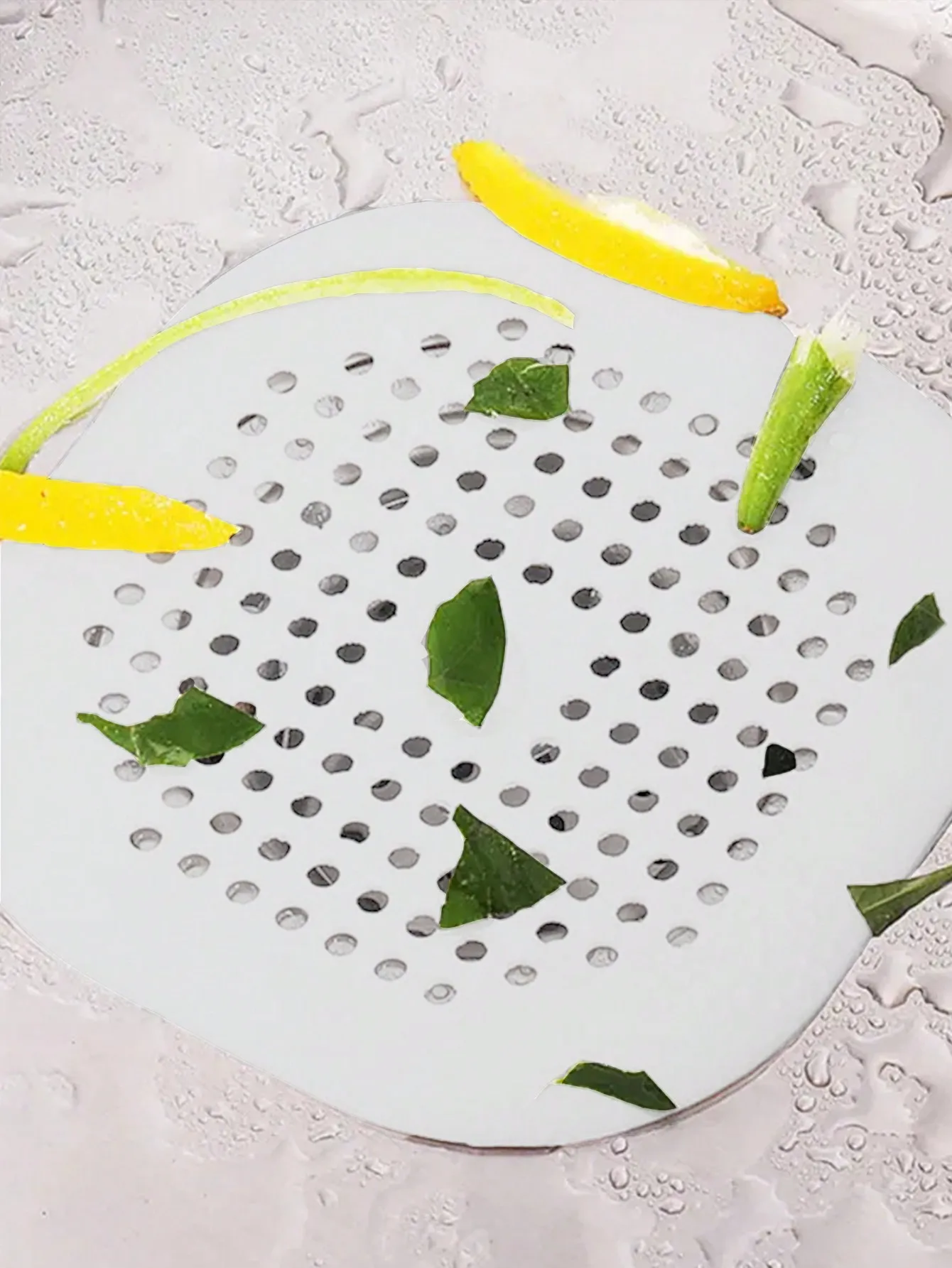 1 Drain Collector with Suction Cup, Durable Silicone Square Shower Drain Cover, Waterproof Groove Blockage