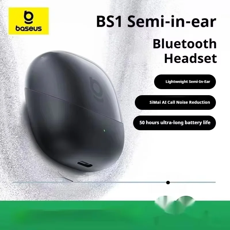Baseus BS1 NC Cuffie semi in ear Bluetooth cancellazione del rumore senza fili
