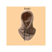 High Quality Arctic Velvet Sherpa Hood Ski Mask Adjustable 3 in 1 Warm Hood Warm Tool Thicken Neck Warm Hooded Men Women