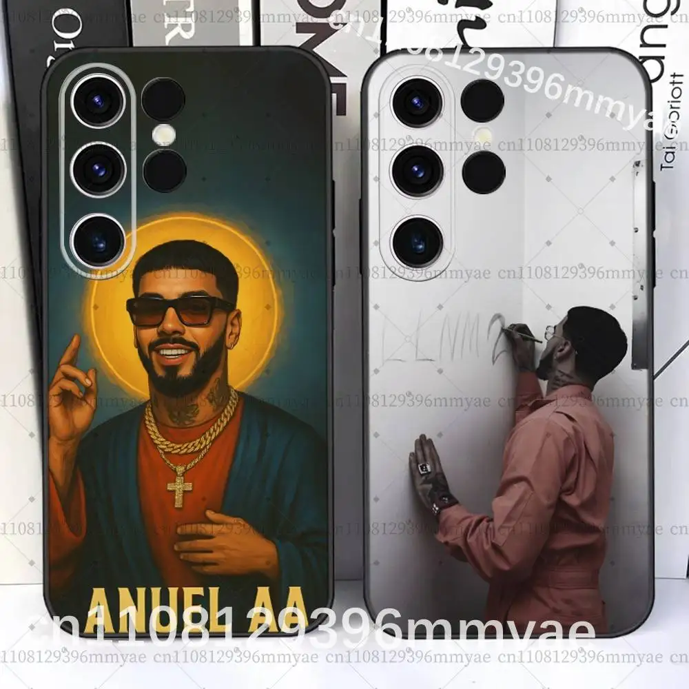 Rapper Anuel AA LLNM2 For Samsung S26,S25,S24,Ultra,S20,S30,Plus,S22,S23,Ultra,Plus,5G Black Silicone Soft Case