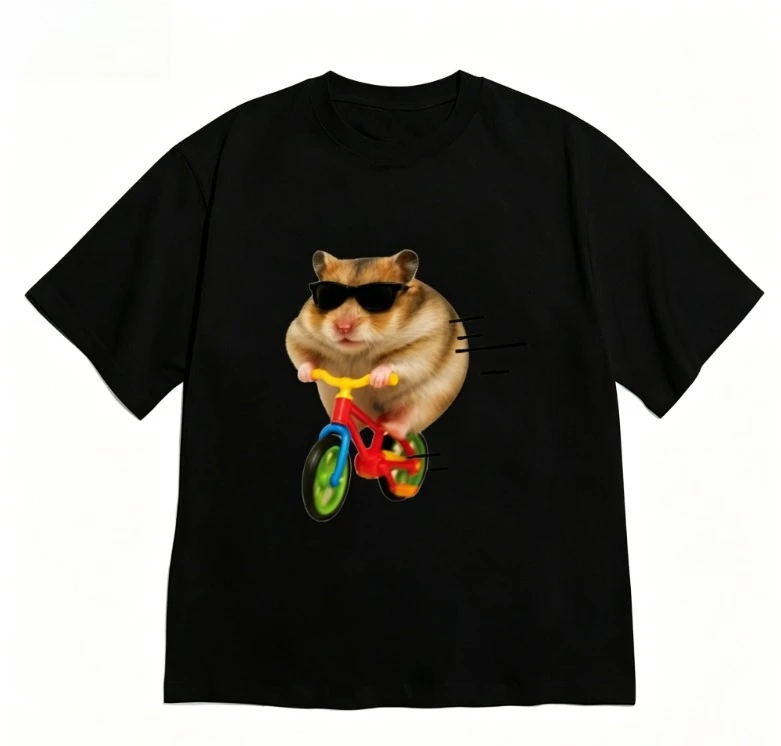 Funny Potato Cat Shirt Short-sleeved Korean I'm A Clueless Potato Meme Graphic Tee Novelty Meme Cat Print Women Casual Tee Tops