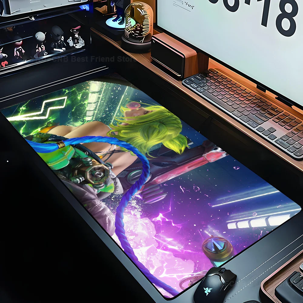 Zeri Immortal Journey League of Legends Mousepad Mouse Mat Desk Mat With Pad gaming accessories Prime Gaming XXL Keyboard Pad