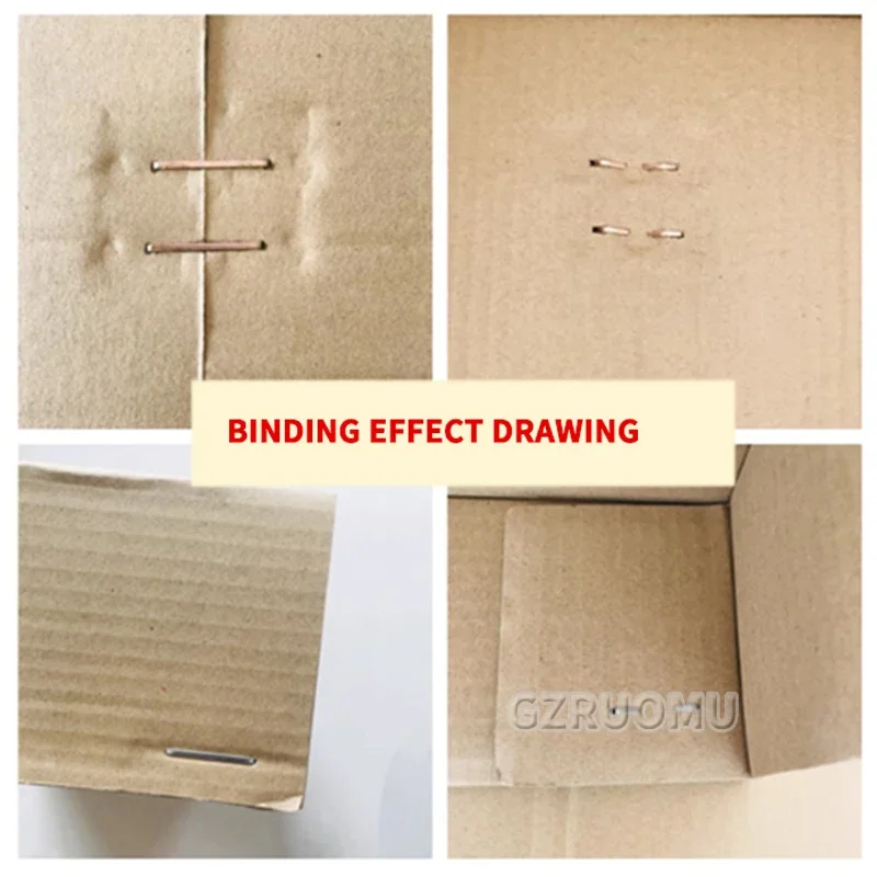 3825 Foot Stapler Carton Nailing Machine, Carton Sealing Equipment with Copper Plated & Galvanized Nails for Thick Carton Bindin