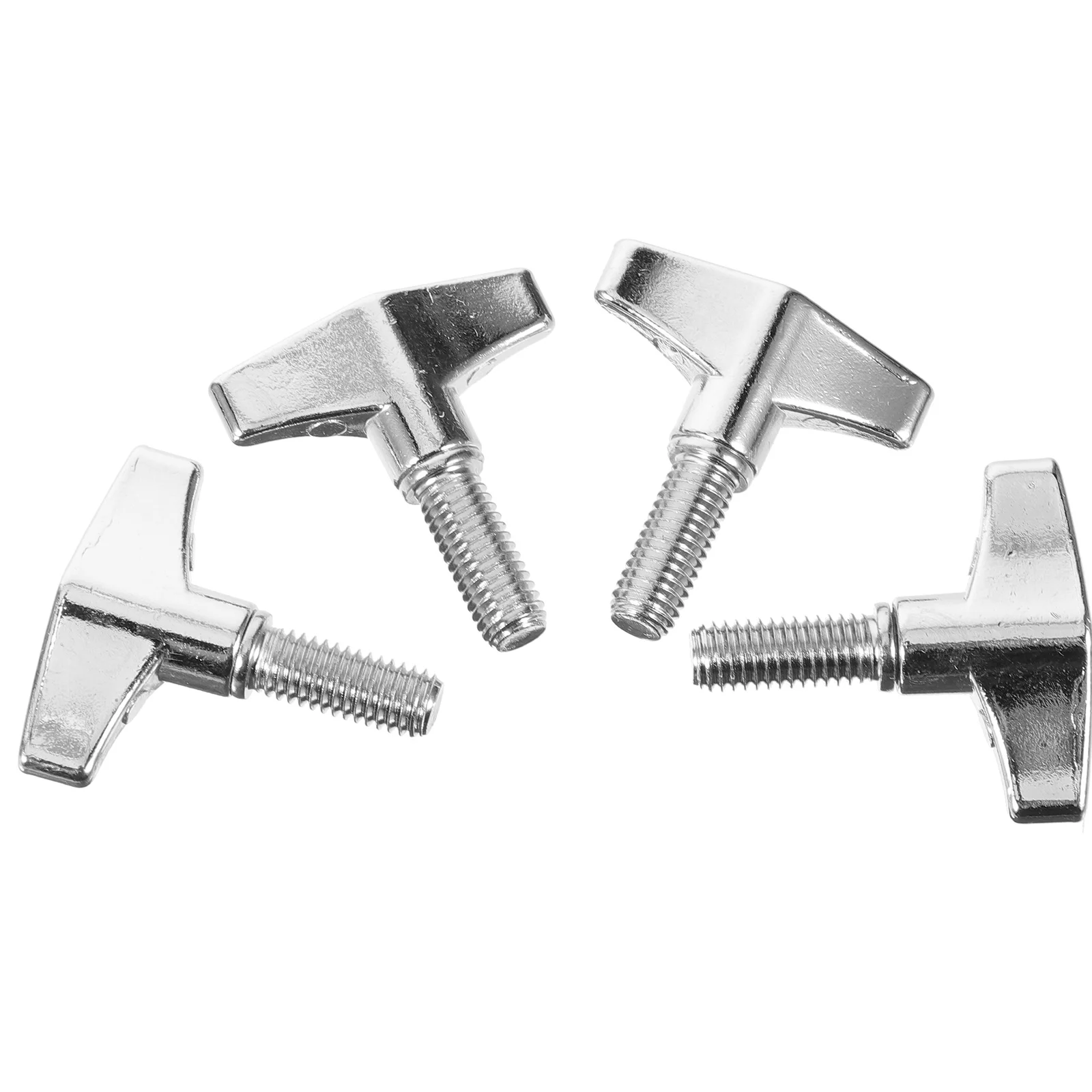 

4pcs Drum Rack Accessories Wing Screws Cymbal Stand Hardware Metal Nut Durable Precision Easy Install Compatible Jazz Drum Pad