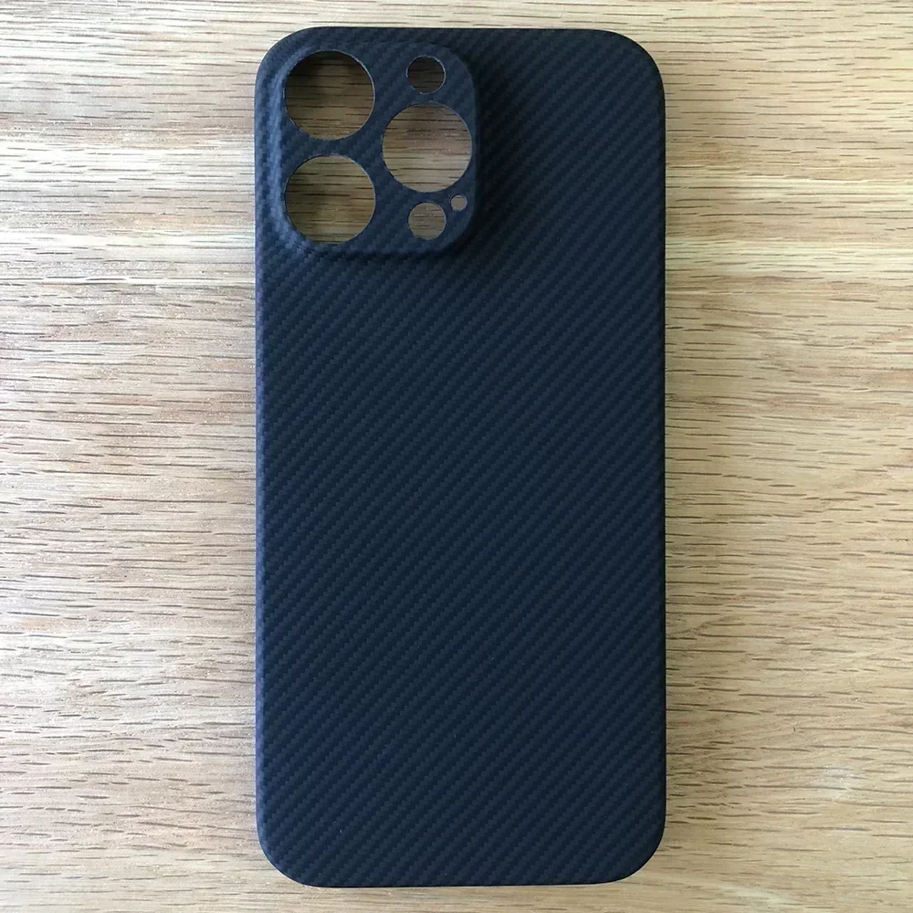 Phone black case for Apple iPhone 16 Pro Max ip16pm 16pm Kevlar case real Aramid Carbon Fibe case Geometric lightweight 01