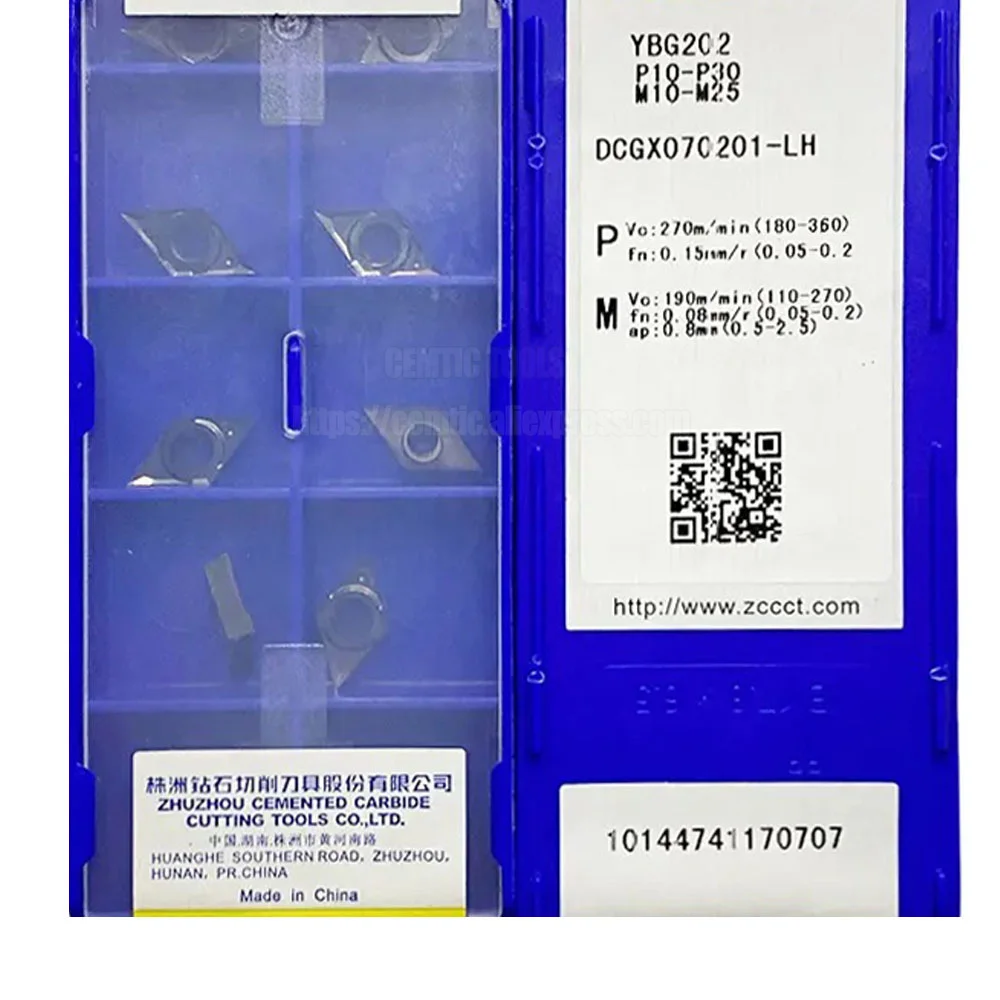 

ZCC DCGX070201-LH YBG202 Carbide Insert DCGX070201-LC YD101