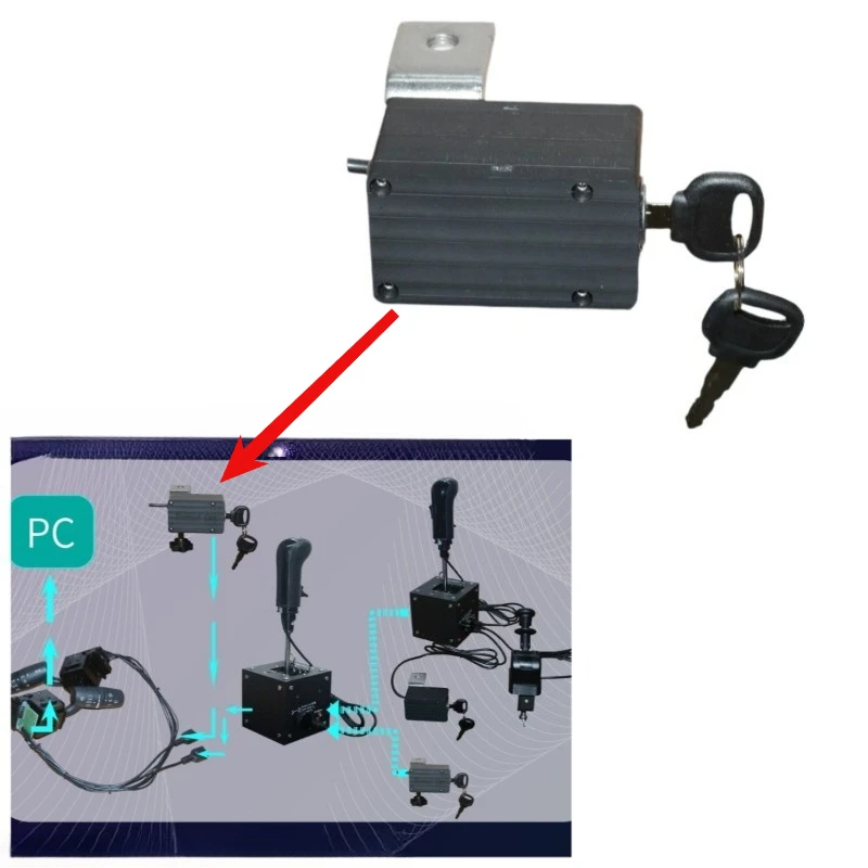 New Racing Simulator Games Ignition Switch for ETS 2 / ATS for Logitech Thrustmaster PC Universal
