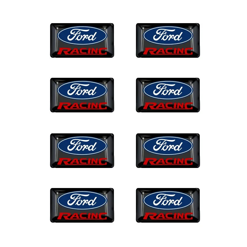 10 قطعة سيارة الديكور متعددة الوظائف زر شعار نمط ملصق لفورد فييستا EcoSport مرافقة الحارس مونديو موستانج التركيز 2 3 #2