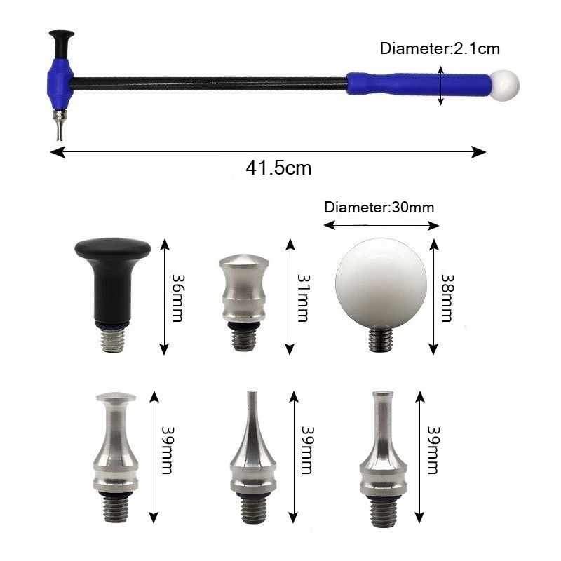 Car Dent Repair Hammer No Trace Shaping Body Sheet Metal Dent Repair Striking Hammer Leveling Tool Hail Damage Hammer