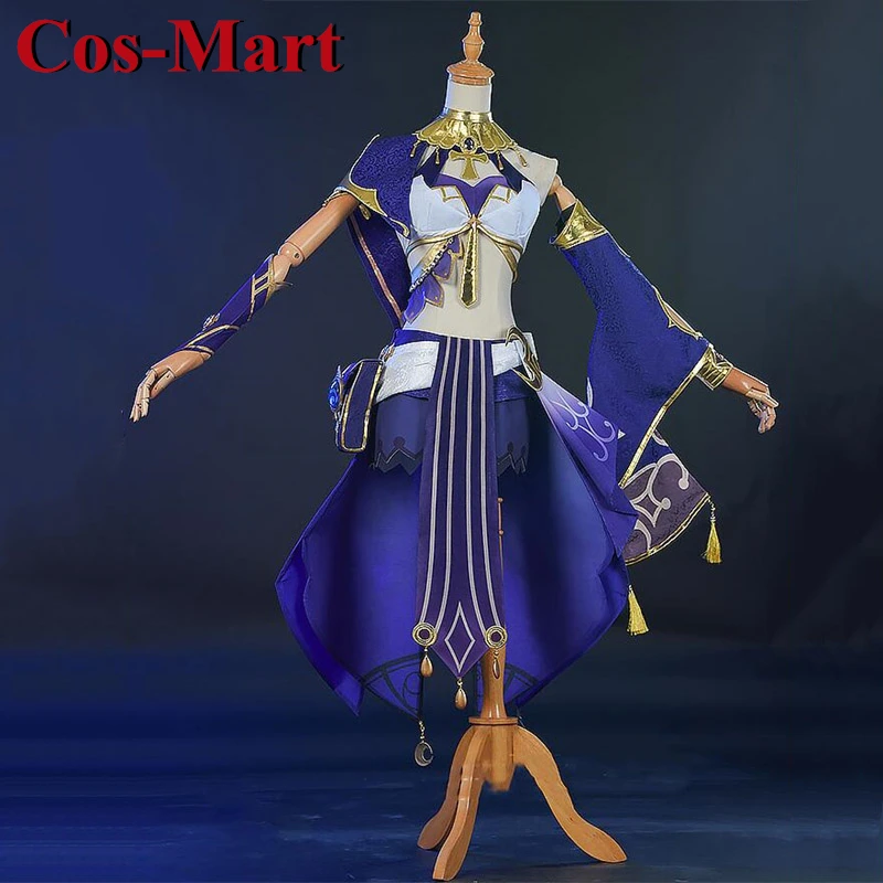 Cos-Mart Game Genshin Impact Candace Cosplay Costume Fashion Combat Uniform Activity Party Role Play Clothing New Hot