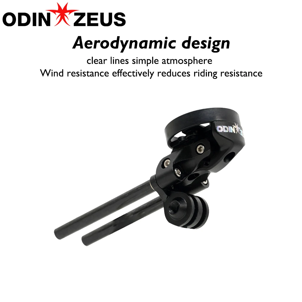 

Carbon Fiber Handlebar Mount for Bicycle Computer | Fits THE UNUT/THE UNUT ICR Series, Adjustable Angle, Ultra Light Design