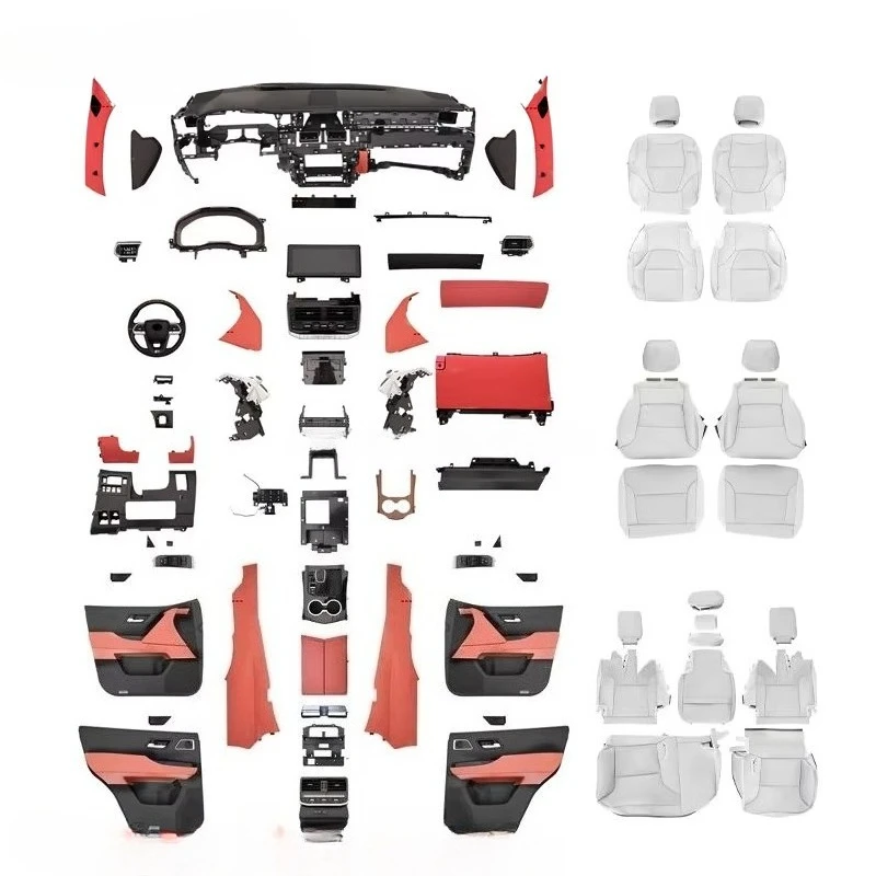 Professional LC200 to LC300 Interior Conversion Kit for RHD Vehicles Complete Dashboard Center Console AC Control Panel Assembly