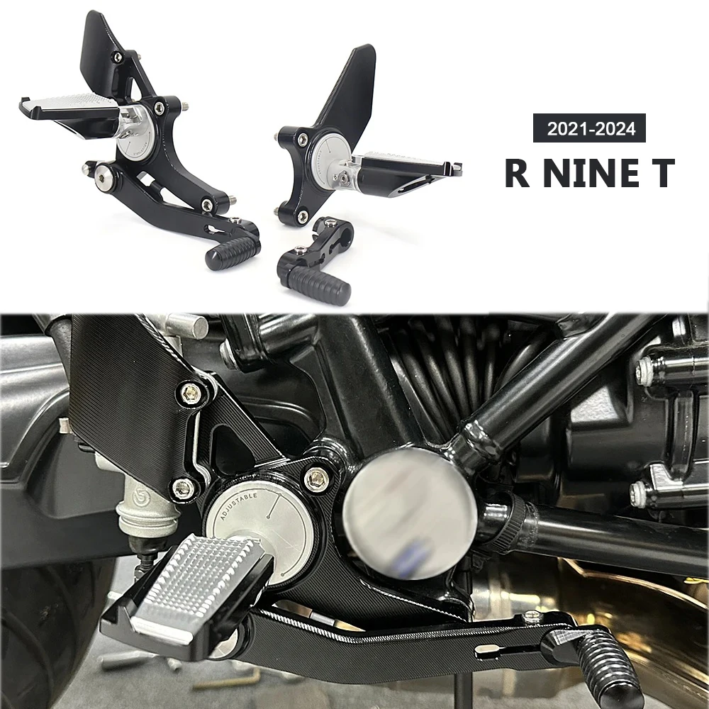 

Rearset Foot Pedal Kit For BMW R NineT R9T RNINET 2021-2024 Motorcycle Footrest Footpegs with Gear Shift Lever Side Footboards