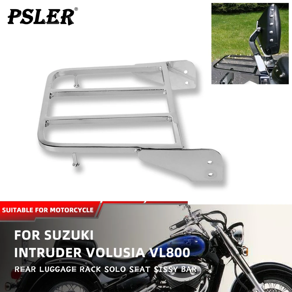 

Motorcycle Rear Luggage Rack Solo Seat Sissy Bar For Suzuki Intruder Volusia VL800 2001-2011 Boulevard M510 2005-2009 C50 05-11